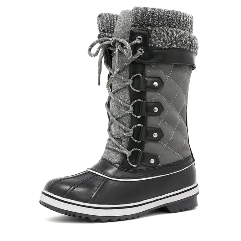Lace Up Winter Fur Snow Boots