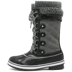 Lace Up Winter Fur Snow Boots