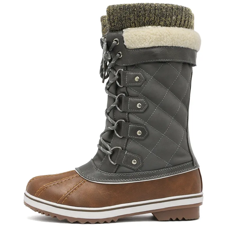 Lace Up Winter Fur Snow Boots