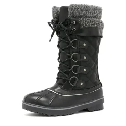 Lace Up Winter Fur Snow Boots