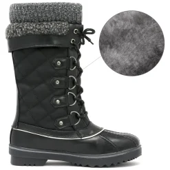 Lace Up Winter Fur Snow Boots