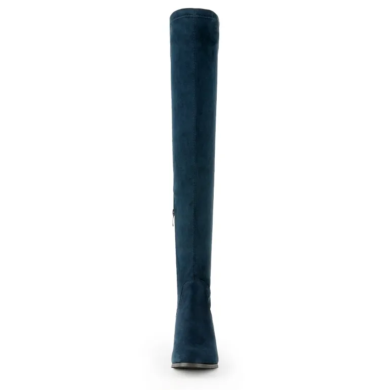 Laurence Chunky Heel Thigh High Boots