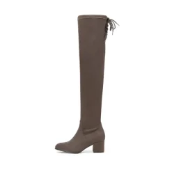 Laurence Chunky Heel Thigh High Boots