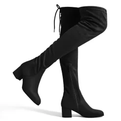 Laurence Chunky Heel Thigh High Boots