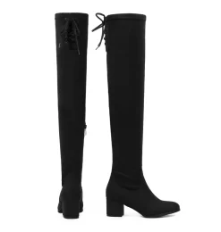 Laurence Chunky Heel Thigh High Boots