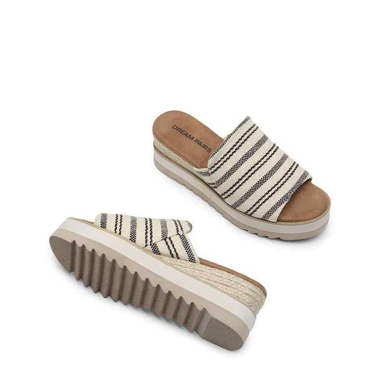 Lightweight Canvas Upper Wedge Sandals
