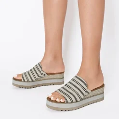 Lightweight Canvas Upper Wedge Sandals