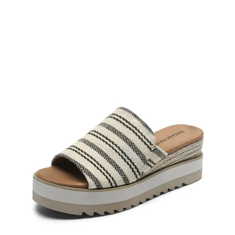 Lightweight Canvas Upper Wedge Sandals
