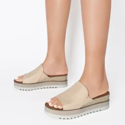 Lightweight Canvas Upper Wedge Sandals