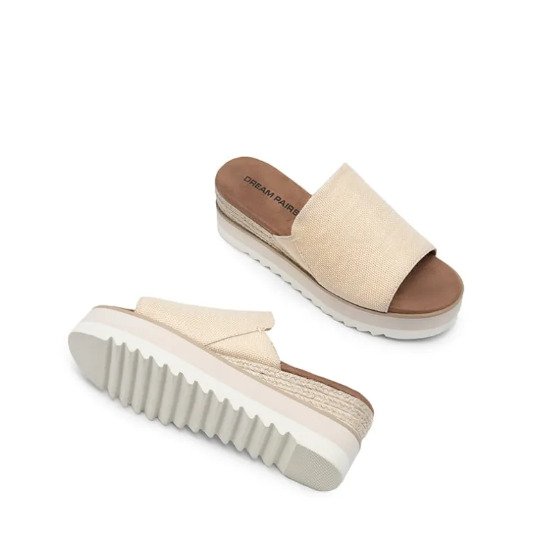 Lightweight Canvas Upper Wedge Sandals