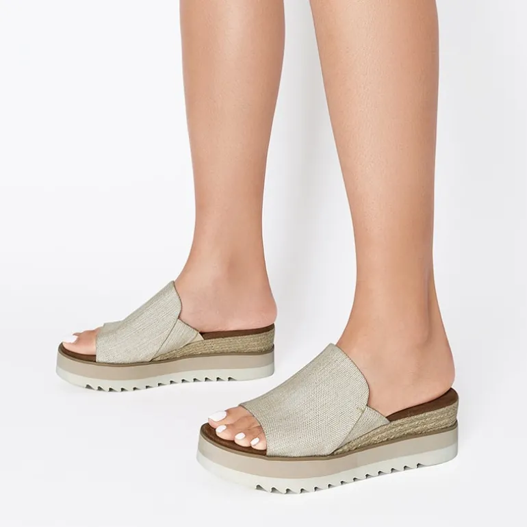Lightweight Canvas Upper Wedge Sandals
