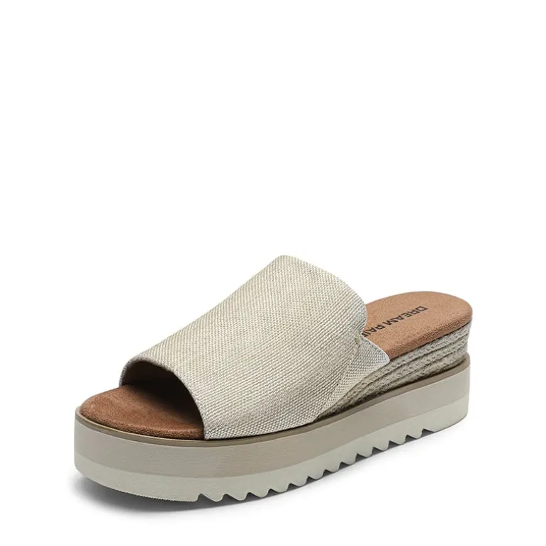 Lightweight Canvas Upper Wedge Sandals