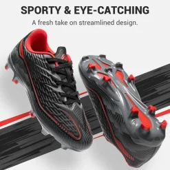 Lightweight Three-Zone Stud Kids' Soccer Cleats for Boys & Girls