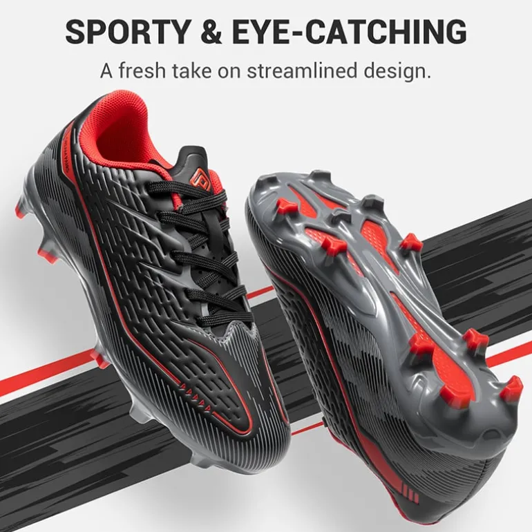 Lightweight Three-Zone Stud Kids' Soccer Cleats for Boys & Girls