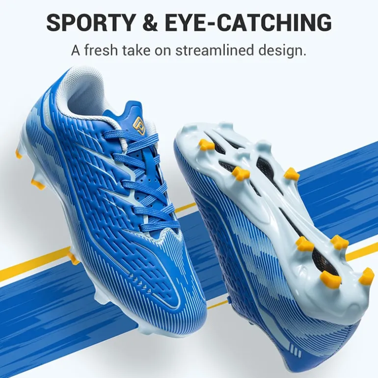 Lightweight Three-Zone Stud Kids' Soccer Cleats for Boys & Girls