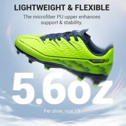 Lightweight Three-Zone Stud Kids' Soccer Cleats for Boys & Girls