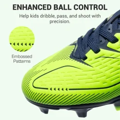 Lightweight Three-Zone Stud Kids' Soccer Cleats for Boys & Girls