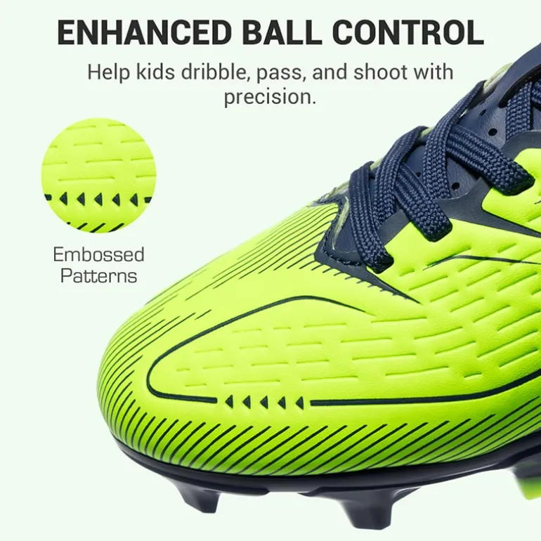 Lightweight Three-Zone Stud Kids' Soccer Cleats for Boys & Girls
