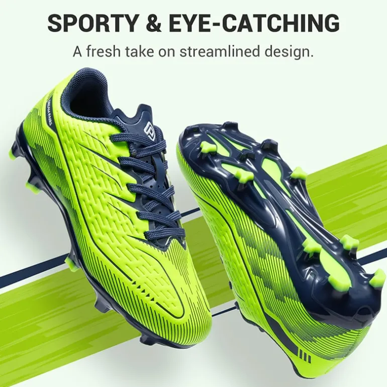 Lightweight Three-Zone Stud Kids' Soccer Cleats for Boys & Girls