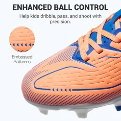 Lightweight Three-Zone Stud Kids' Soccer Cleats for Boys & Girls