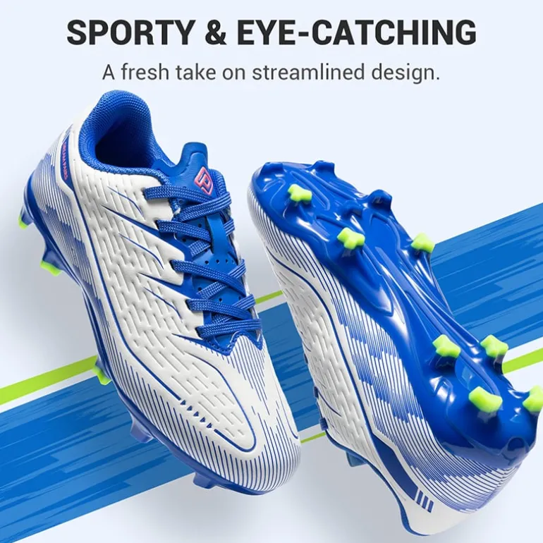 Lightweight Three-Zone Stud Kids' Soccer Cleats for Boys & Girls