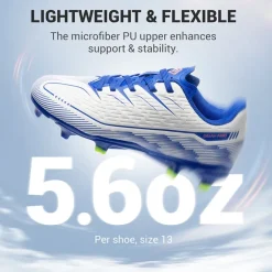 Lightweight Three-Zone Stud Kids' Soccer Cleats for Boys & Girls