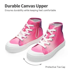 [LilLegends CourtStar] Kids Canvas High-Top Casual Sneakers
