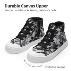 [LilLegends CourtStar] Kids Canvas High-Top Casual Sneakers