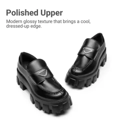 [Livia] Lug Sole Chunky Platform Loafers