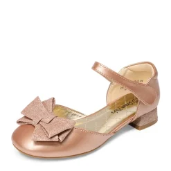 Low Heel Bow Ankle Strap Sandals