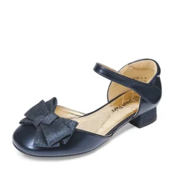 Low Heel Bow Ankle Strap Sandals
