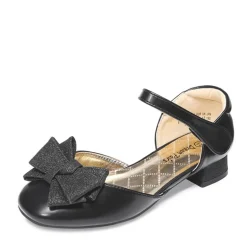 Low Heel Bow Ankle Strap Sandals