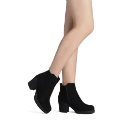 Low Heel Chunky Ankle Boots