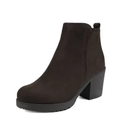 Low Heel Chunky Ankle Boots