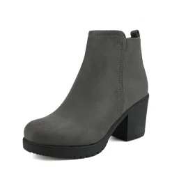 Low Heel Chunky Ankle Boots