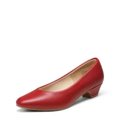 Low Heel Chunky Pump Shoes