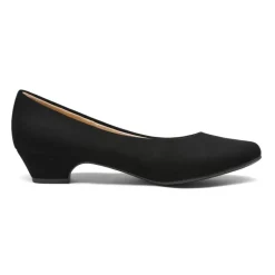 Low Heel Chunky Pump Shoes