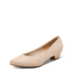 Low Heel Chunky Pump Shoes