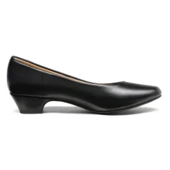 Low Heel Chunky Pump Shoes