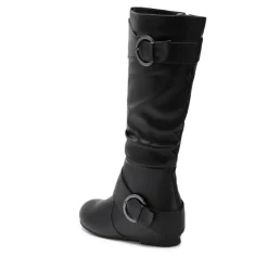 Low Heel Knee High Boots
