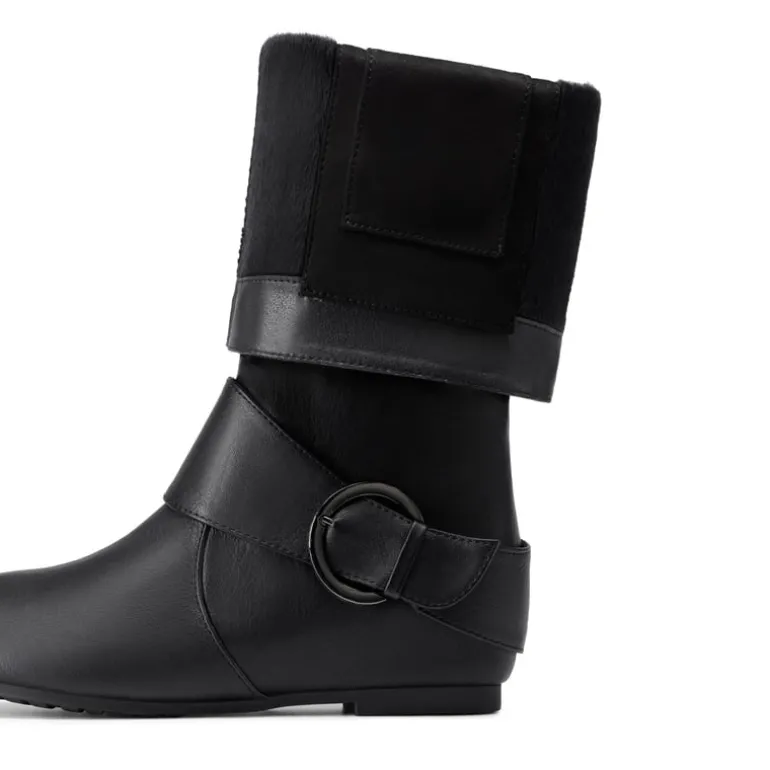 Low Heel Knee High Boots
