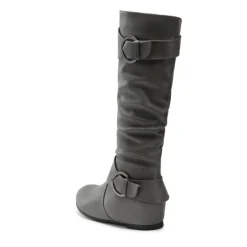 Low Heel Knee High Boots