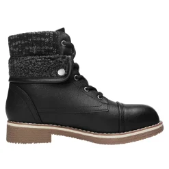 Low Heel Lace Up Ankle Boots