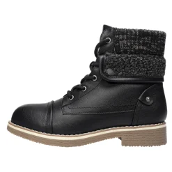Low Heel Lace Up Ankle Boots