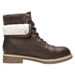 Low Heel Lace Up Ankle Boots