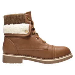 Low Heel Lace Up Ankle Boots