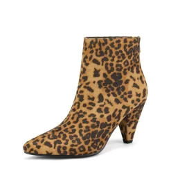 Low Heel Pointed Toe Ankle Booties