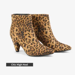 Low Heel Pointed Toe Ankle Booties