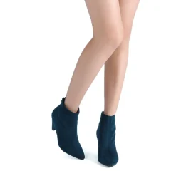 Low Heel Pointed Toe Ankle Booties
