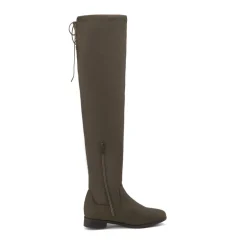 Low Heel Thigh High Boots